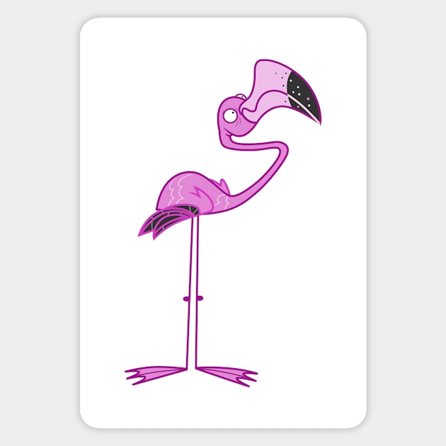 Flamingo 2 Sticker by CloudyGlow